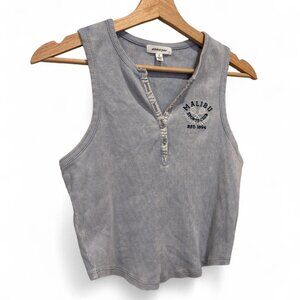Stitch & Pine Malibu Sports Club Crop Tank Top Size Small